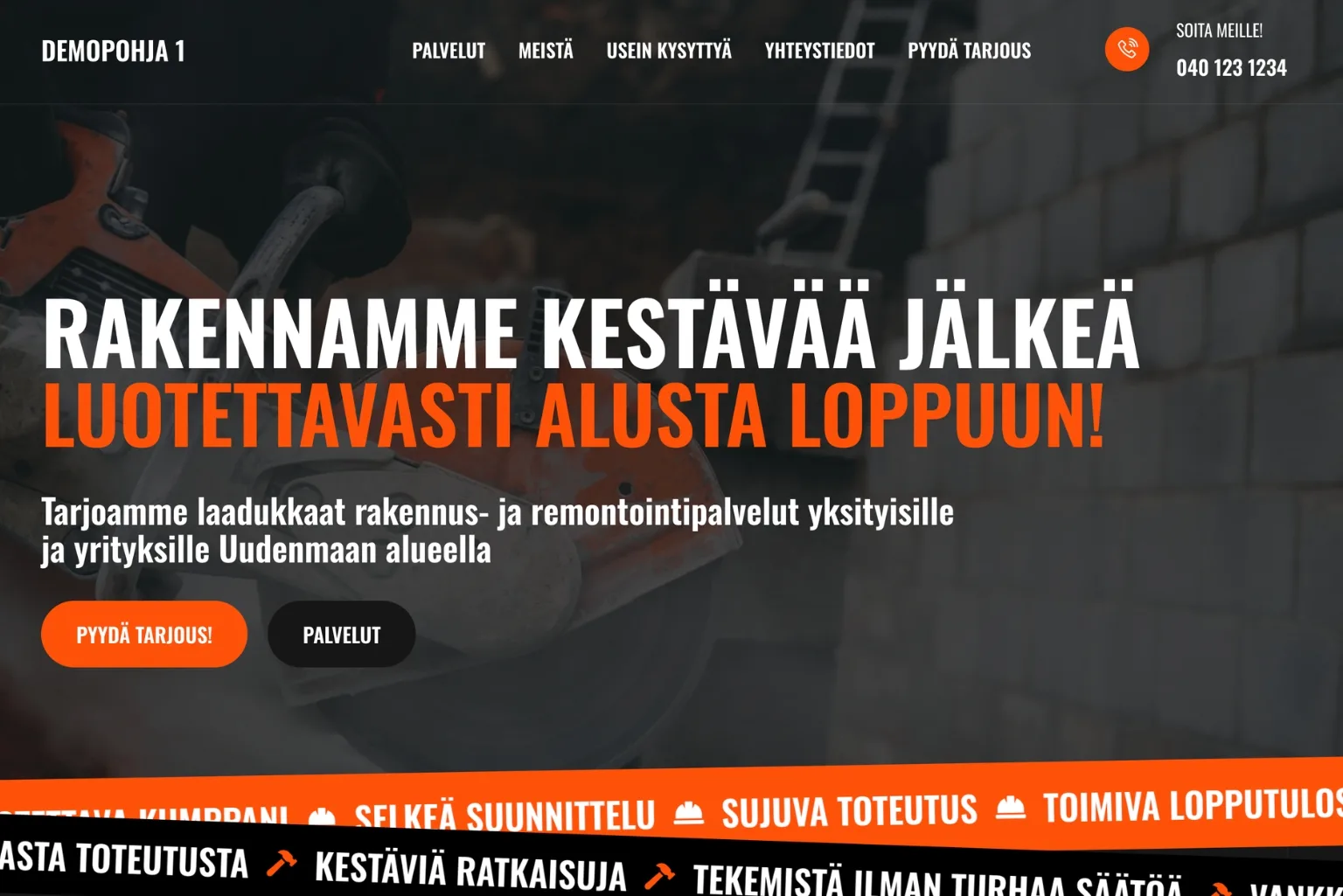 Demopohja 1 — Remonttipalvelut