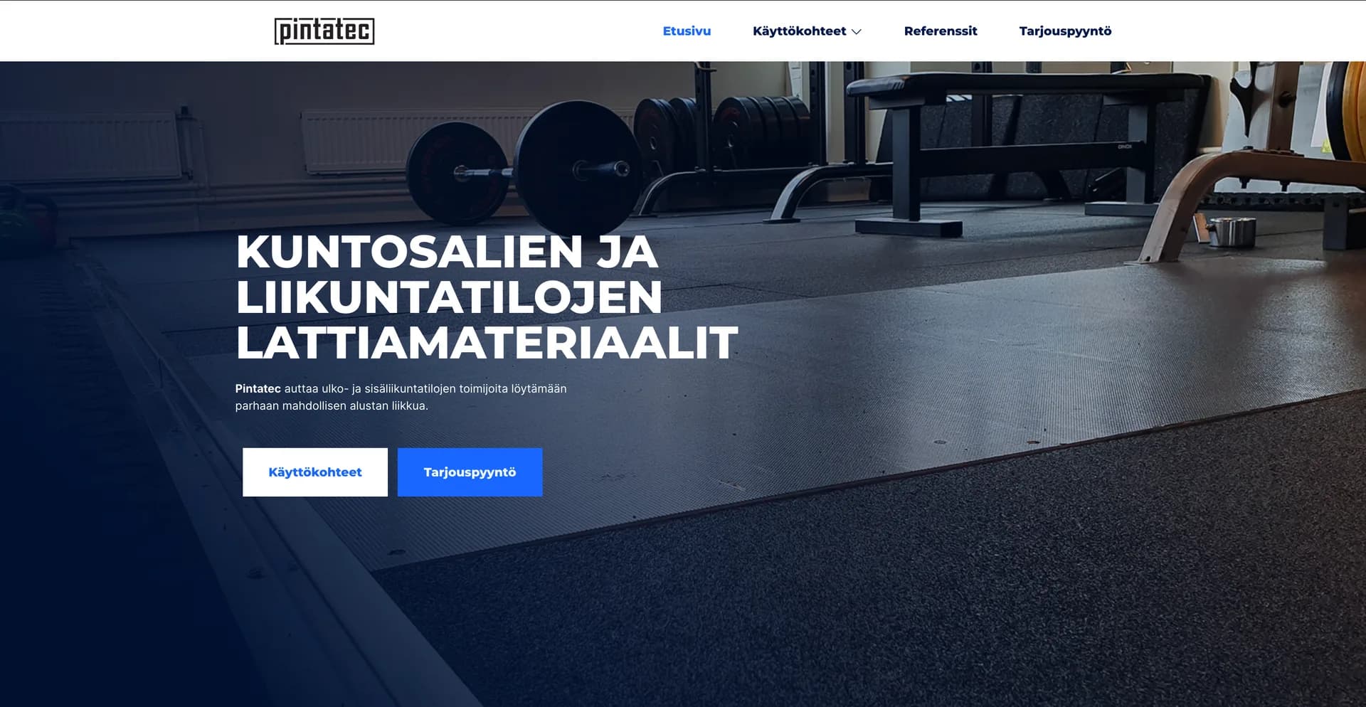 Pintatec Oy referenssisivusto